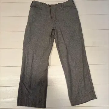 그레이 슬랙스 울 혼방