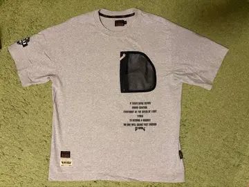 EVISU 그레이 메쉬 포켓 티셔츠