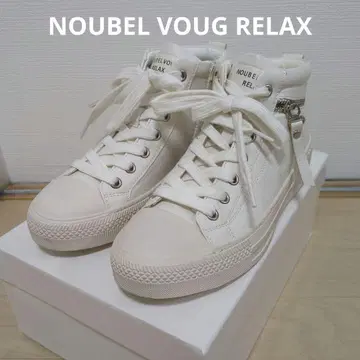 NOUBEL VOUG RELAX 디자인 미들컷 스니커즈 23.5cm