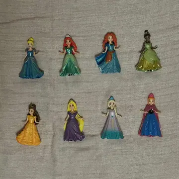 디즈니 프린세스 피규어 8인 세트