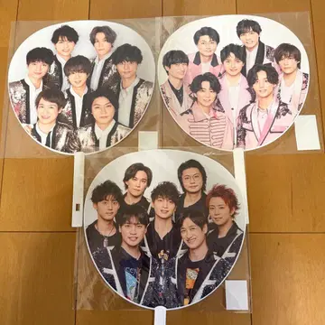 Kis-My-Ft2 카우콘 집합 부채 3장 세트