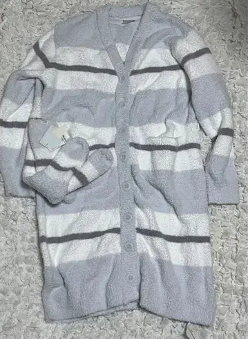 젤라또피케 보더 롱 가디건 삭스