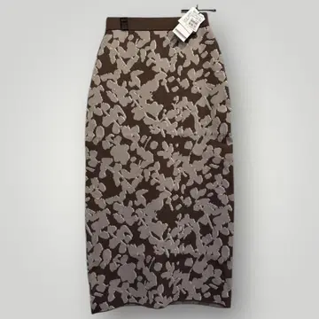 [새상품] 야마다야 올 패턴 타이트 롱 스커트 브라운