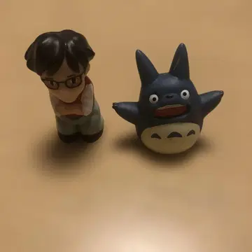 토토로와 아빠의 소프트 비닐 피규어 세트