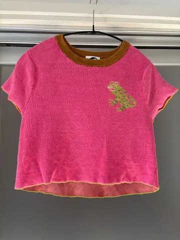 [ 새상품 ] yanyan 반팔 니트 핑크