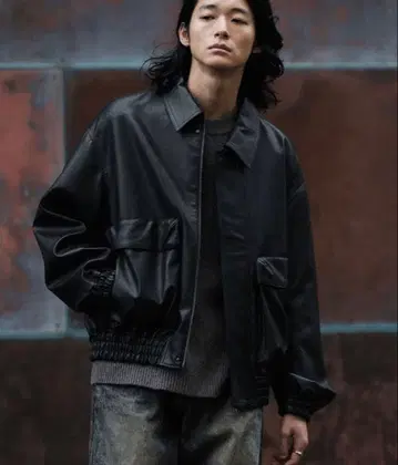 WYM LIDNM ARTIFICIAL GRAIN SHORT BLOUSON