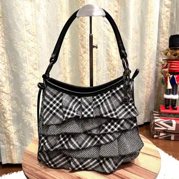 레어 GINZA Kanematsu 긴자 카네마츠 핸드백 프릴 천연 가죽