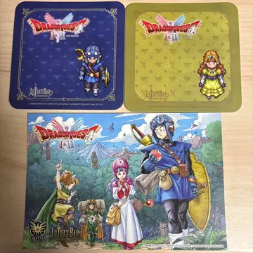 드래곤 퀘스트 루이다의 술집 특전 엽서 코스터 2장