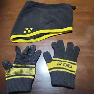 YONEX 플리스 장갑 블랙/노랑