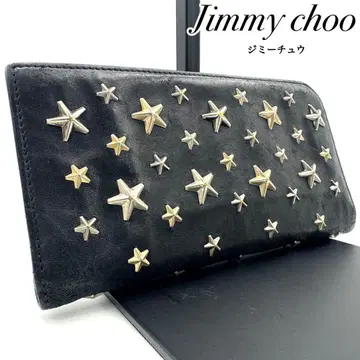 고품질 지미추 접이식 지갑 장지갑 스터드 가죽 블랙