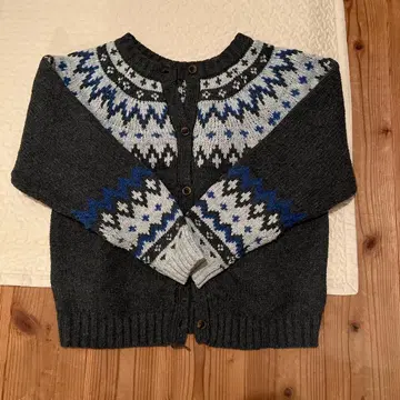 studioCLIP 노르딕 무늬 긴팔 가디건