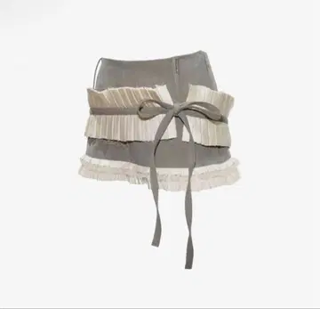 S lace trim suit skirt