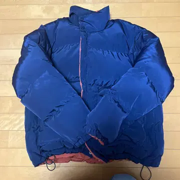 네이비 리버서블 다운 자켓