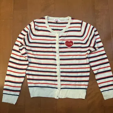 Pink Latte 스트라이프 가디건 M