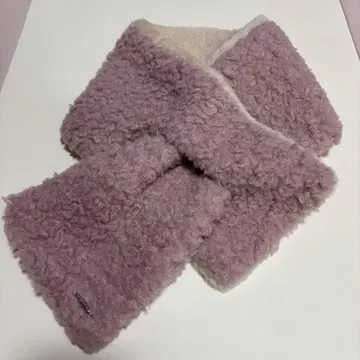 ANTEPRIMA 퍼 머플러 플러그 핑크