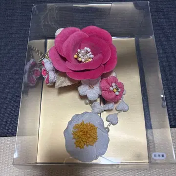 꽃 모티브 머리 장식 졸업식