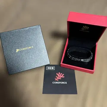 COREFORCE 블랙 팔찌 보증서 포함