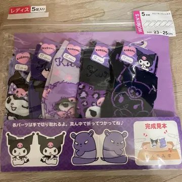 쿠로미 스니커즈 삭스 5켤레 23~25cm