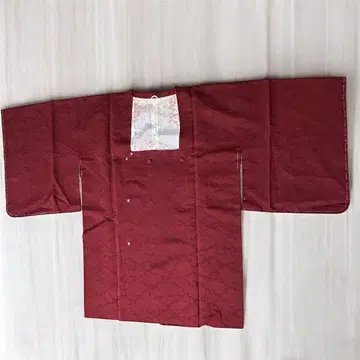 겉옷 팥색 마름모 무늬 솔기 실 있음 NO.8