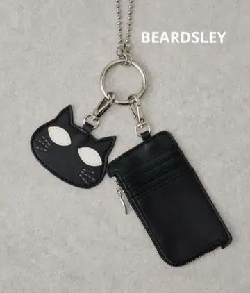 비어즐리 애니멀 참 세트 스트랩 블랙 고양이