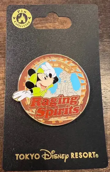 도쿄 디즈니 리조트 미키 핀 배지 Raging Spirits
