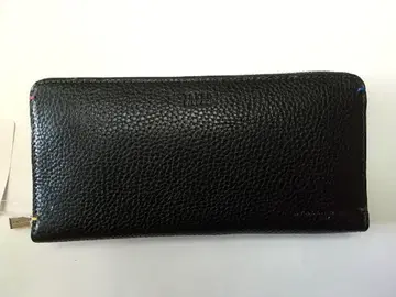 블랙 가죽 장지갑