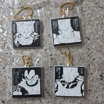 드래곤볼 40주년 기념 고무 마스코트 손오공 트렁크스 베지터