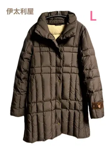 이타리야 다운 자켓 11호 L 사이즈 브라운 새상품급