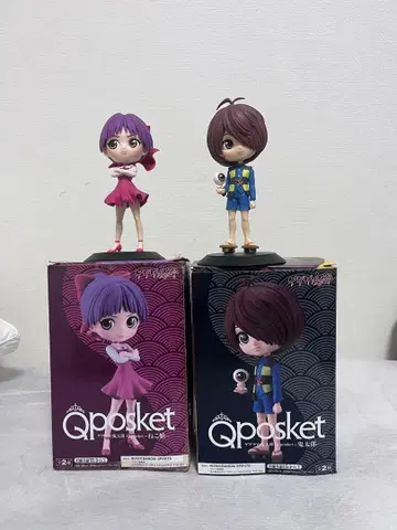 게게게의 키타로 Qposket 피규어 2체 세트 네코무스메