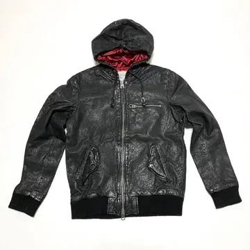 후디 가죽 자켓 (M 사이즈) GRANDBERRY JAM 가죽 점퍼