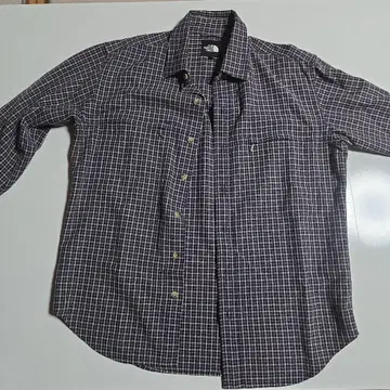 THE NORTH FACE 체크 무늬 긴팔 셔츠