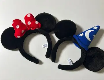 미키 미니 머리띠 2개 세트 디즈니랜드