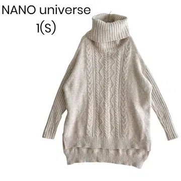 나노유니버스 터틀넥 케이블 니트 체형 커버 1546