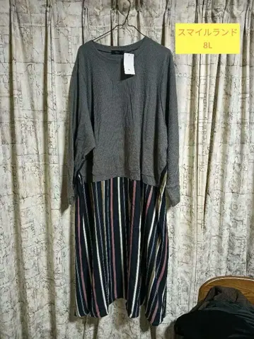 택 포함 새상품 8L 니트 절개 원피스