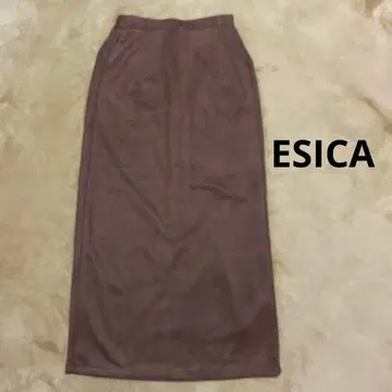 ESICA 페이크 스웨이드 타이트 스커트