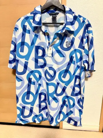 기하학 패턴 골프 피케 셔츠