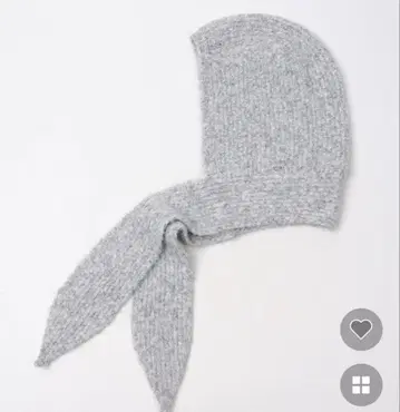 nugu 플레인 넥 머플러 발라클라바 그레이