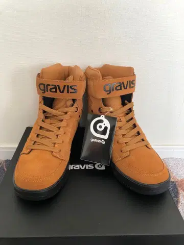 gravis 브라운 하이컷 스니커즈 A