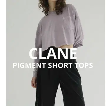 CLANE 25AW PIGMENT SHORT TOPS
