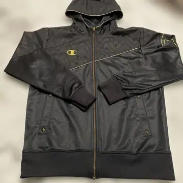 Champion 후드 부착 블랙 저지