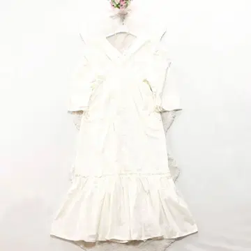 ETRETOKYO*에트레토쿄 롱 기장 코튼 원피스 화이트 36