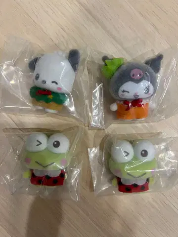 산리오 푸치토모 모두 함께 놀이 4체 세트