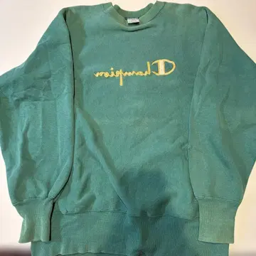 90s USA 챔피온 리버스 위브 거울 로고 자수 맨투맨