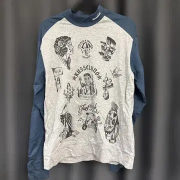 Russeluno 모크넥 긴팔 셔츠