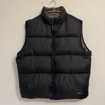 XL l.l.bean 엘엘빈 다운 베스트 리버서블 블랙