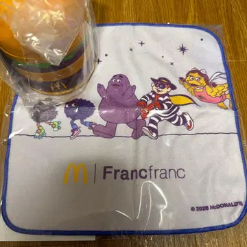 맥도날드 Francfranc 콜라보 타월과 빅맥 수프 저 세트