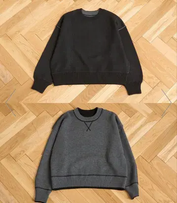 코엔 맨투맨 라이크 2way 니트 블랙 L