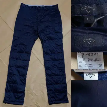 Callaway 충전솜 팬츠 XL 네이비 방한 골프웨어 캘러웨이