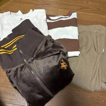 여성용 의류 4세트 브라운 계열