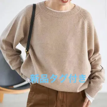 스픽 앤 스팬 래글런 크루넥 니트